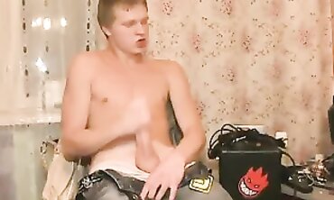 Russian Brunette Makes Cash With Blowjob And Handjob