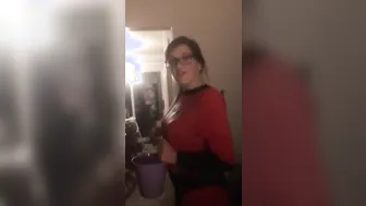 Halloween Party Girl Gets Creeped On By Neighbor And Fucked Hard