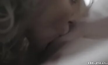 Blonde MILF Lesbian Enjoys Pussy Licking With Her Big Titted Friend