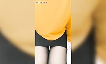 Milf in Stockings Upskirt Flash at Work