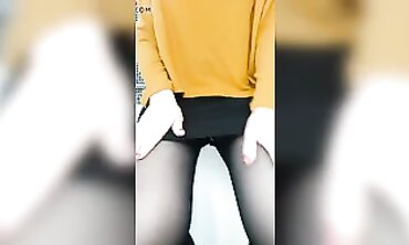 Milf in Stockings Upskirt Flash at Work