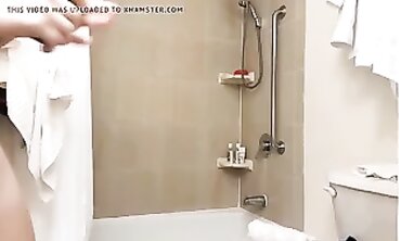 Spy Cam Captures Stunning Brunette MILF in the Shower