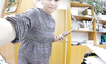 BBW Milf Flashes Her Big Ass in the Office