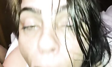 POV: Step Mom Swallows My Load in Her Mouth