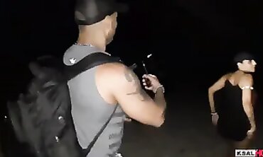 Ksal Hotty Beach Night Gangbang