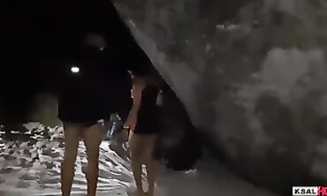 Ksal Hotty Beach Night Gangbang