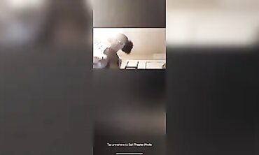 Black Amateur with Huge Tits on Periscope Live Show