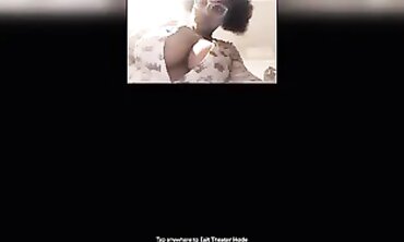Black Amateur with Huge Tits on Periscope Live Show