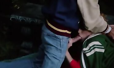 Cheerleader Swallows Deep Throat Load