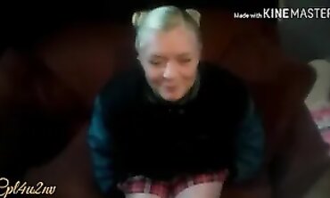 Izzy Swiift Gets Pulverized in a Back to School Blowjob