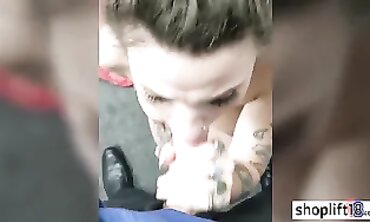 Indica Flower Sucks Salami After Pink Vibrator Play