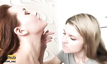 First Time Anal Practice Session - Amateur Blonde Babe Learns to Take It