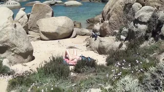 Spy Caught Masturbating on Naturist Beach