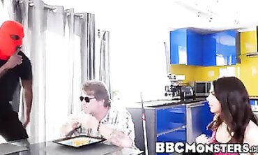 Valentina Nappi Rides a Massive African Cock in the Kitchen