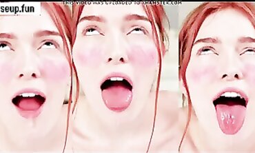 Close-Up Ahegao Kink Featuring Ginger