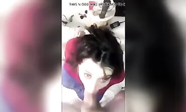 POV Webcam Brunette Takes Deep Throat With Big Cock