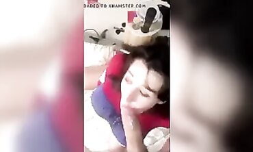 POV Webcam Brunette Takes Deep Throat With Big Cock