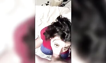 POV Webcam Brunette Takes Deep Throat With Big Cock