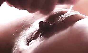 Close-Up of Wet Friction and Cum Play