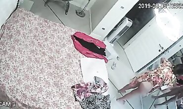 Honey MILF Caught on Hidden Cam Changing in Apartment