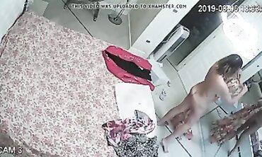 Honey MILF Caught on Hidden Cam Changing in Apartment