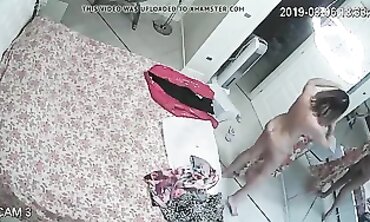 Honey MILF Caught on Hidden Cam Changing in Apartment