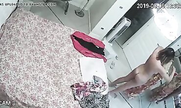 Honey MILF Caught on Hidden Cam Changing in Apartment