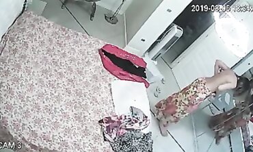 Honey MILF Caught on Hidden Cam Changing in Apartment