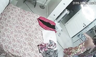 Honey MILF Caught on Hidden Cam Changing in Apartment