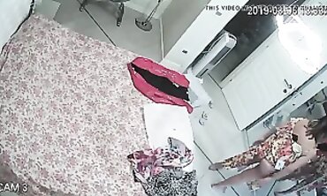 Honey MILF Caught on Hidden Cam Changing in Apartment