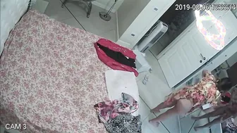 Honey MILF Caught on Hidden Cam Changing in Apartment
