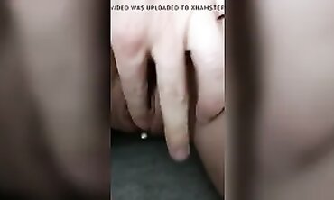Hot Blonde Babe Gives Sensual Handjob in Bathroom
