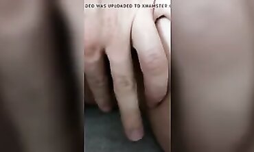 Hot Blonde Babe Gives Sensual Handjob in Bathroom