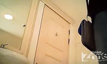 Public Restroom Pissing Session With A 40-Year-Old