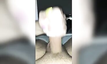 POV College Babe Gets A Handjob And Cumshot