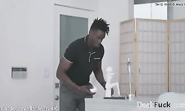 Dark-Haired Honey Catches Cheating Husband With Thick BBC