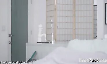 Dark-Haired Honey Catches Cheating Husband With Thick BBC