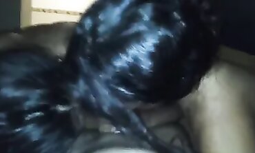 Latina Threesome: Two Brunettes Give Double Blowjob and Facial