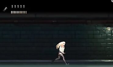 Platinum-Blonde Anime Ryona City Game Hardcore Threesome