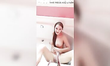 Redhead Milf Cumming in the Bathtub