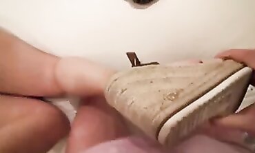 Hot Blonde Babe Gives Foot Job And Throat Fuck With A Huge Facial Finish
