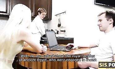 STEPSISTER.PORNOGRAPHY. Girls with no orbs enjoys impudent leisure activity that