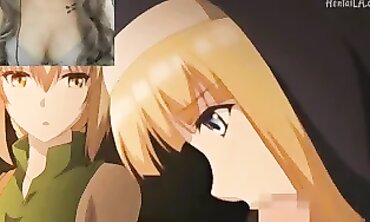 Lucky Guy Thrilled by Three Animated Damsels