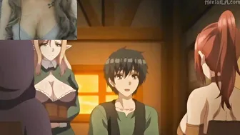 Lucky Guy Thrilled by Three Animated Damsels
