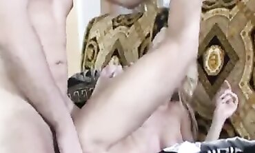 Glamour Blonde Takes a Huge Cock in the Caboose