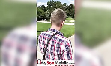 British Bro Picks Up Huge-Titted Blonde in Paris Streets