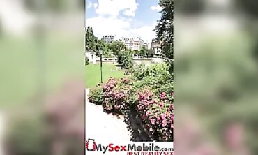 British Bro Picks Up Huge-Titted Blonde in Paris Streets
