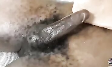 Lacey Starr Gives a Greasy Interracial Footjob