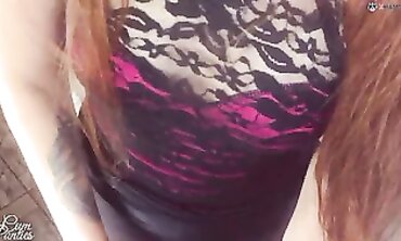 POV MILF Gets Intensive And Stocking Creampie