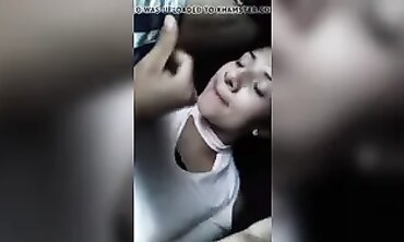 Brunette Latina Gets Facial Cumshot